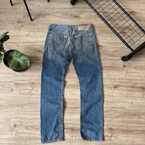 Vintage Y2K True Religion Light Wash Denim Jeans Made In USA Men&#39;s Size 32