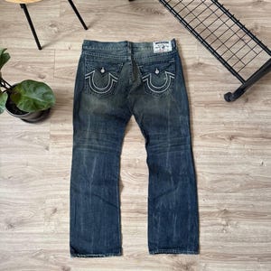 W38x31 Vintage Y2k True Religion Big Stitch Denim Pants Streetwear