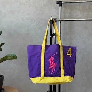 Vintage Y2K Polo Ralph Lauren Tote Hand Bag