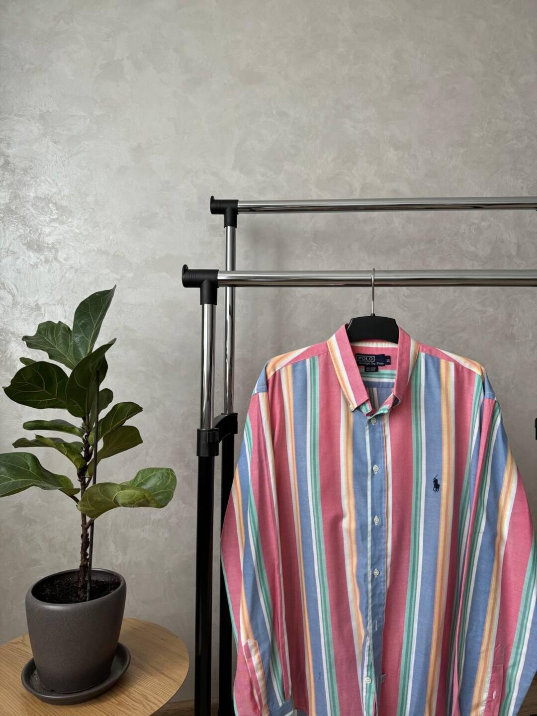 Vintage 90’s Ralph Lauren pink striped long sleeve top