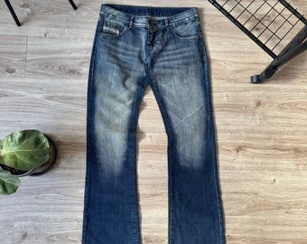 Vintage Y2K diesel wassing denim flared jeans damesmaat 34
