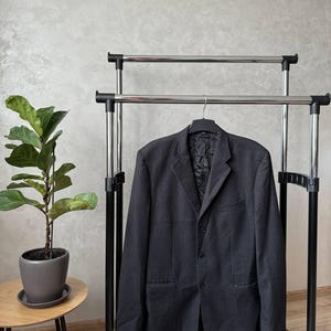 Helmut Lang Wool Striped Blazer Jacket Men's Size XL Made In Italy