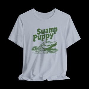 Swamp Puppy Shirt, Funny Alligator T-Shirt, Cute Gator Graphic Tee, Southern Humor, Swamp Life Gift image 11