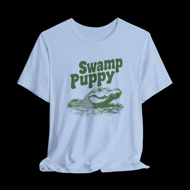 Swamp Puppy Shirt, Funny Alligator T-Shirt, Cute Gator Graphic Tee, Southern Humor, Swamp Life Gift image 10