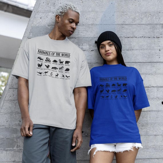 Animals of the World Shirt, Funny Animal Names T-shirt, Weird