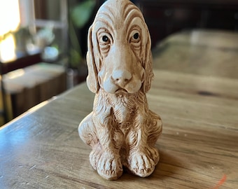 バセットハウンド　木製　置物　犬　オブジェ　ビンテージ　アメリカン バセットハウンド 木製 置物 犬 オブジェ ビンテージ アメリカン