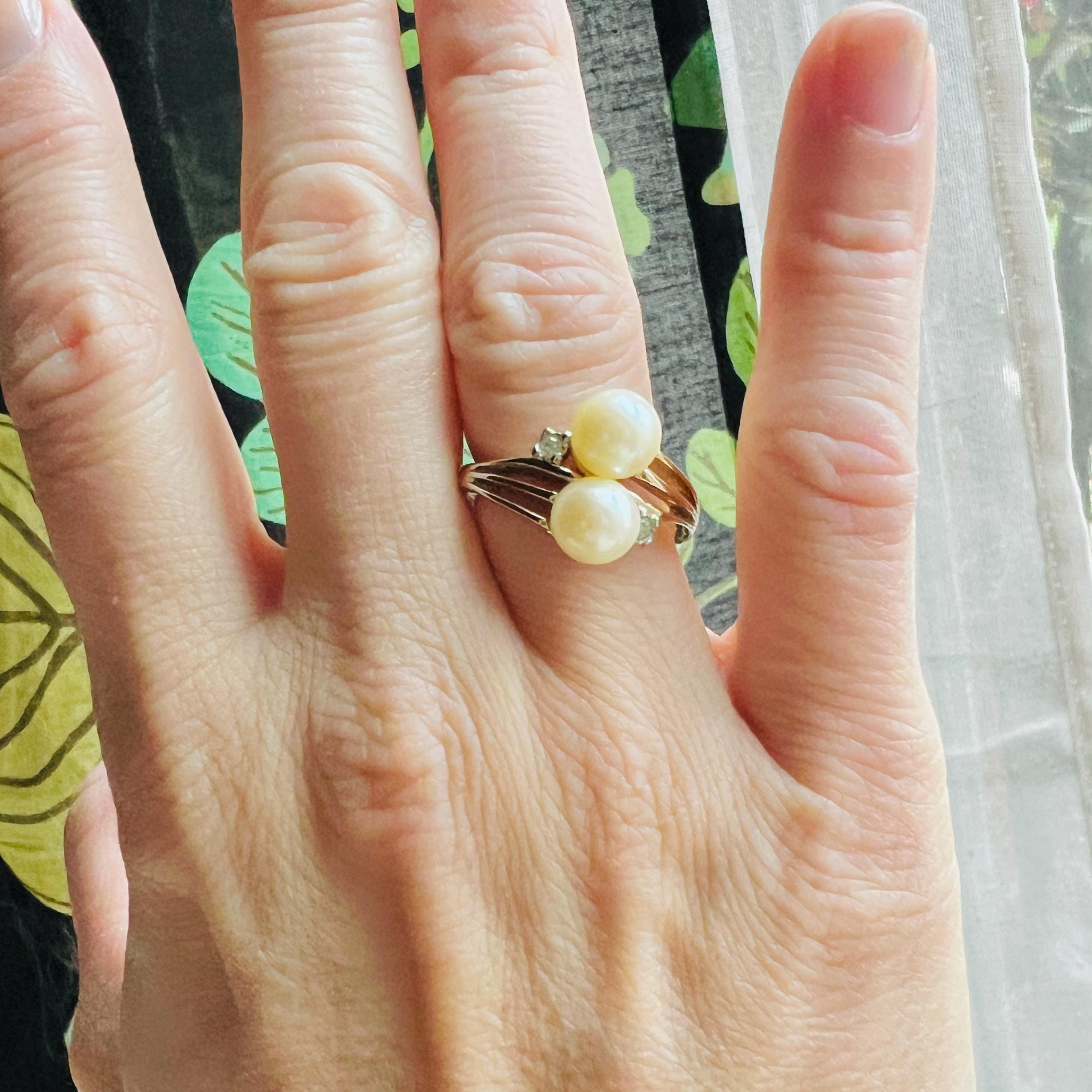 Dior Pearl Ring - Etsy Canada