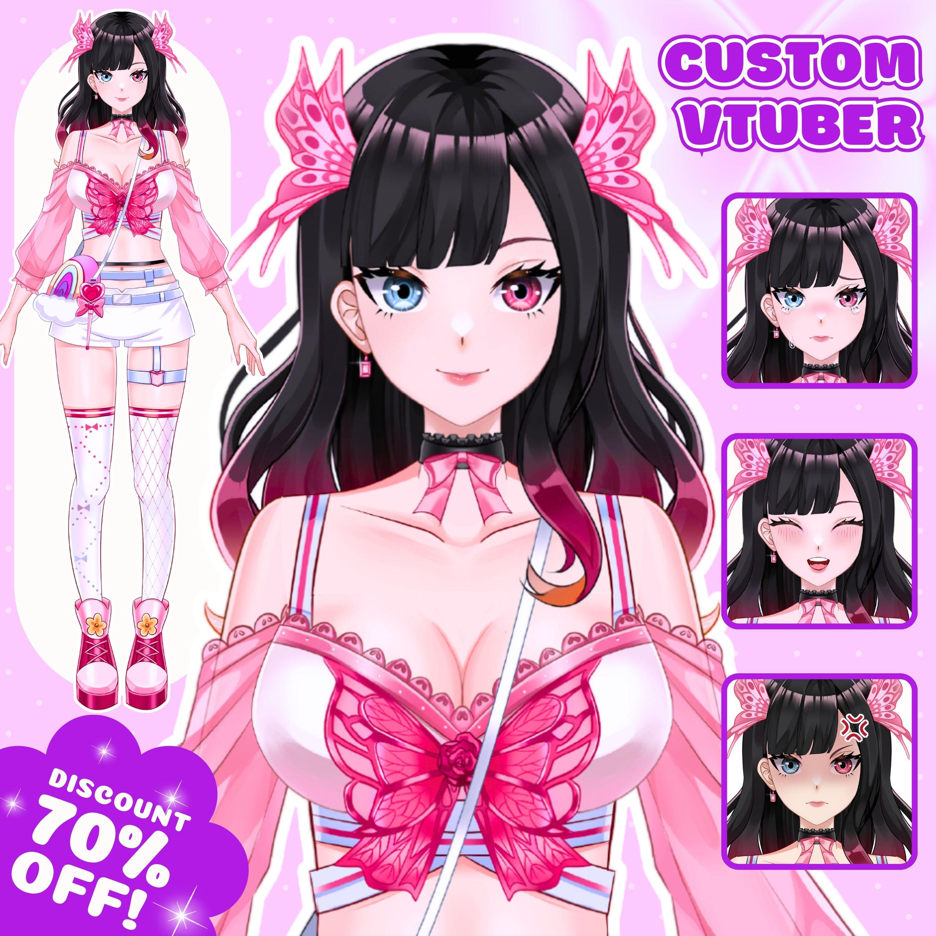 Custom Vtuber Model Live2d, Vtuber model Commission, Live2d Model, Vtuber Male and Female, Vtuber Design, Vtuber assets, Anime art,Pngtuber