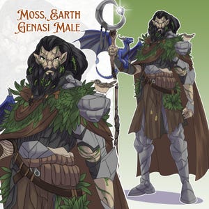 dnd, dnd Character, dnd Commission, dnd art commission, dnd Art, dnd Gift, dnd Dice, Personalized Gifts, dnd miniatures, custom portrait, Dnd Group Portrait, Art commission, custom drawing, Dnd art, Dnd Group, Character Portrait, Dnd Drawings, Dnd Party Drawings, dnd Accessories, Custom Dnd Character, Dungeons and Dragons, Character Art Dnd, Character sheet, Fantasy Art, RPG, Custom character, OC Commission, commission portrait, digital art, dnd 5e, ttrpg, Moss Earth Genasi Male, Tiefling, Elf