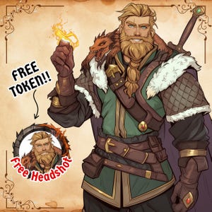 CUSTOM DND Character, DnD Character Commission, Dungeons and Dragon, DnD Character Portrait, DnD Character Sheet, DnD Gift,Fathers day Gifts