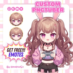 Custom Chibi PNGTuber : Pngtuber Commission, Streaming Avatar Commission, Custom Pngtuber, Pngtuber Model, pngtuber