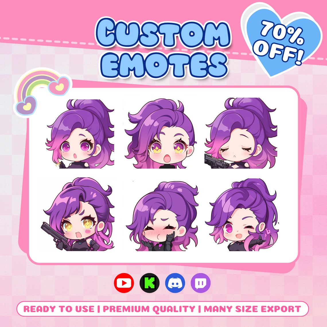 Custom Twitch Emotes Twitch Emotes Custom Emotes For Streamer Twitch