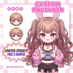 Custom Chibi Pnguber, Pngtuber Custom, Pngtuber Model, Pngtuber Character, PNGtuber for Streamer, Pngtuber Commission, Chibi VTuber Model