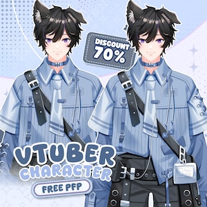 Custom Live2D VTuber Model Commission | Vtuber Asset, Fully Rigged , Male Vtuber, PNGTuber