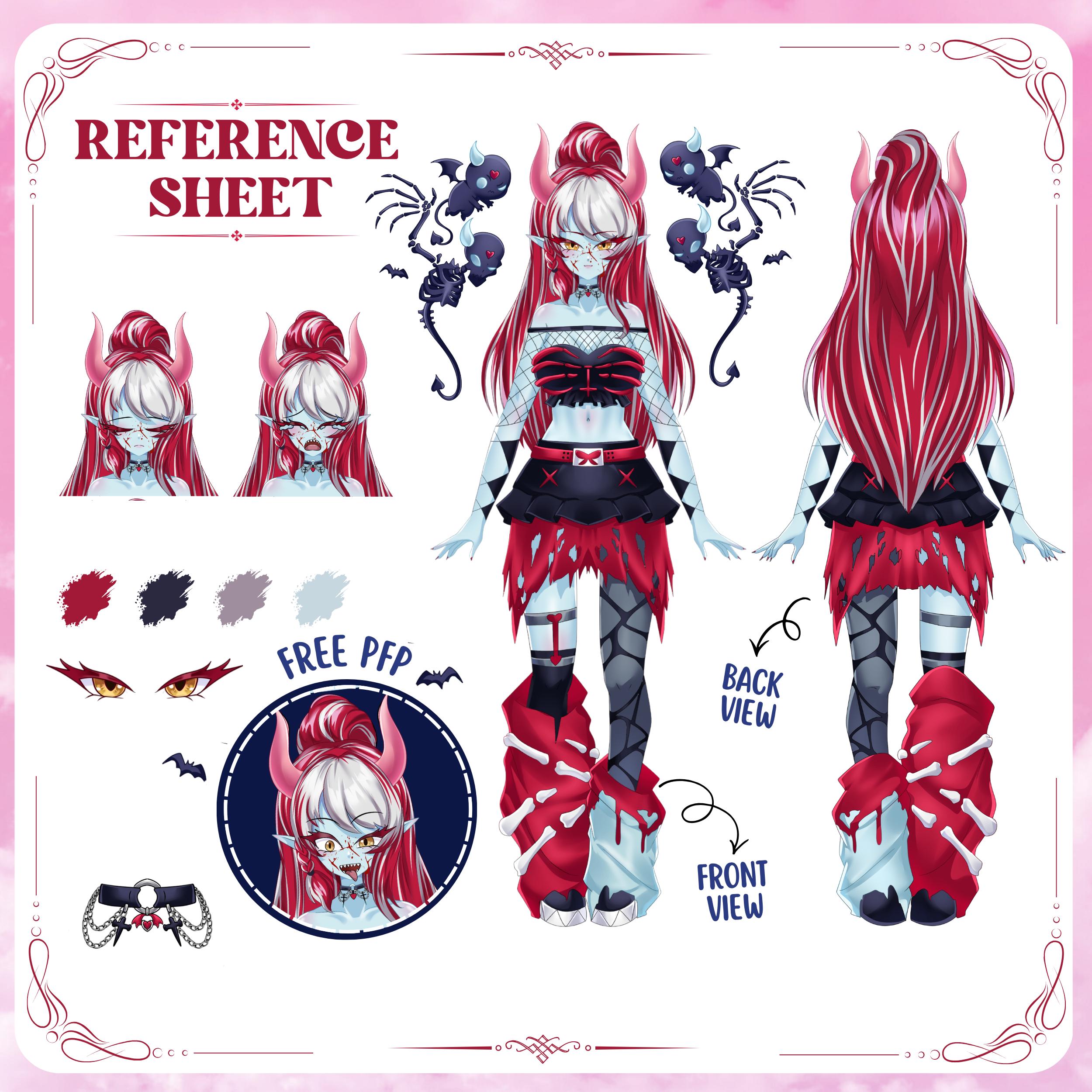 カスタムリファレンスシート依頼：ケモナーキャラクターシート、Vtuber 