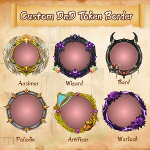 Custom DnD Token Border : Dnd, Pathfinder, Foundry, VTT Rpgs