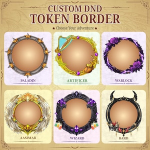 Borde personalizado para fichas de DnD, encargo de DnD, Dungeons and Dragons, Foundry VTT