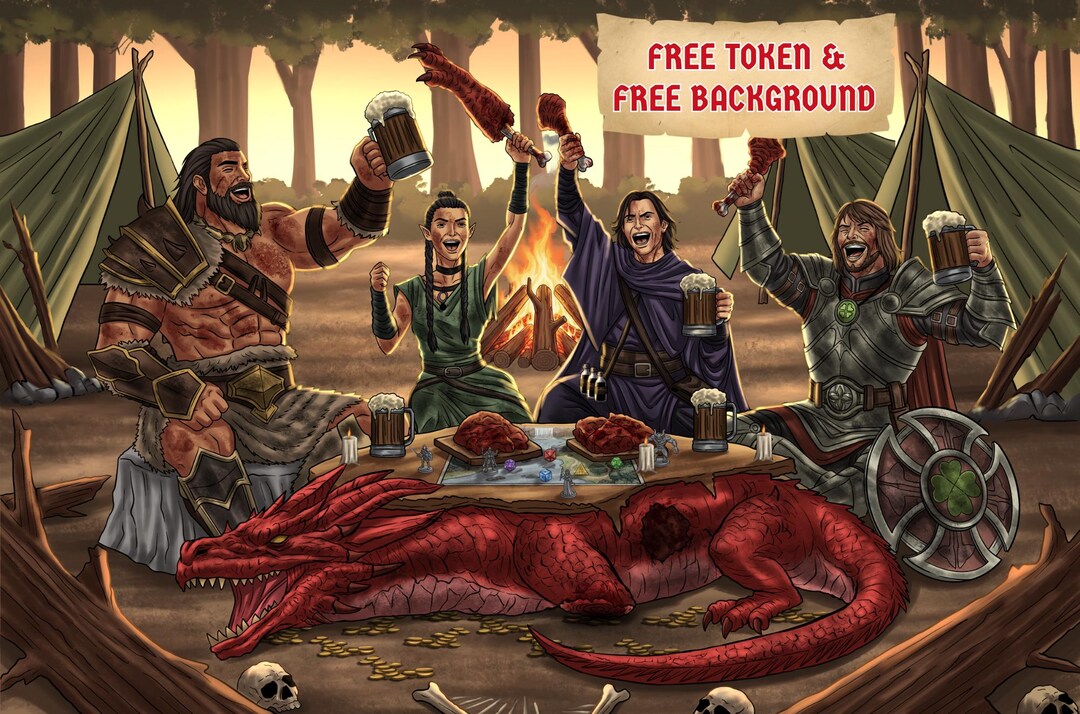 Dnd Party Commission, Dnd Portrait, Dnd Character, Dungeons and Dragons ...