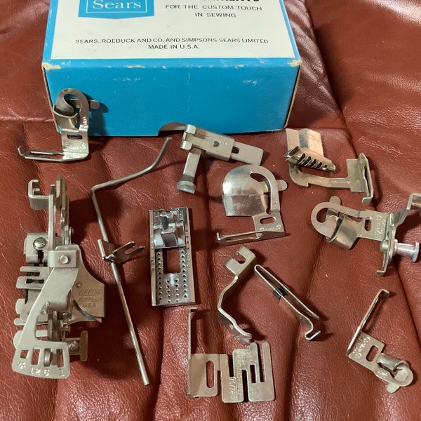 Vintage Singer Sewing Machine Attachments and Feet | 12 pieces | Used Condition