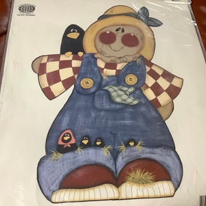 Fall Scarecrow Iron On Transfer from Ragamuffins | Easy decorating | Fall Decor