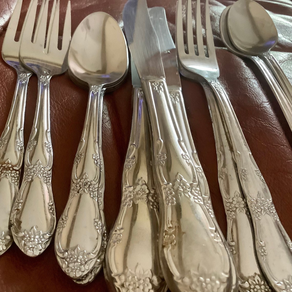 Cubiertos De Acero Inoxidable Gloria Oneida Wm Rogers De 9 Piezas, Cuchillos, Cucharas Y Tenedores - México