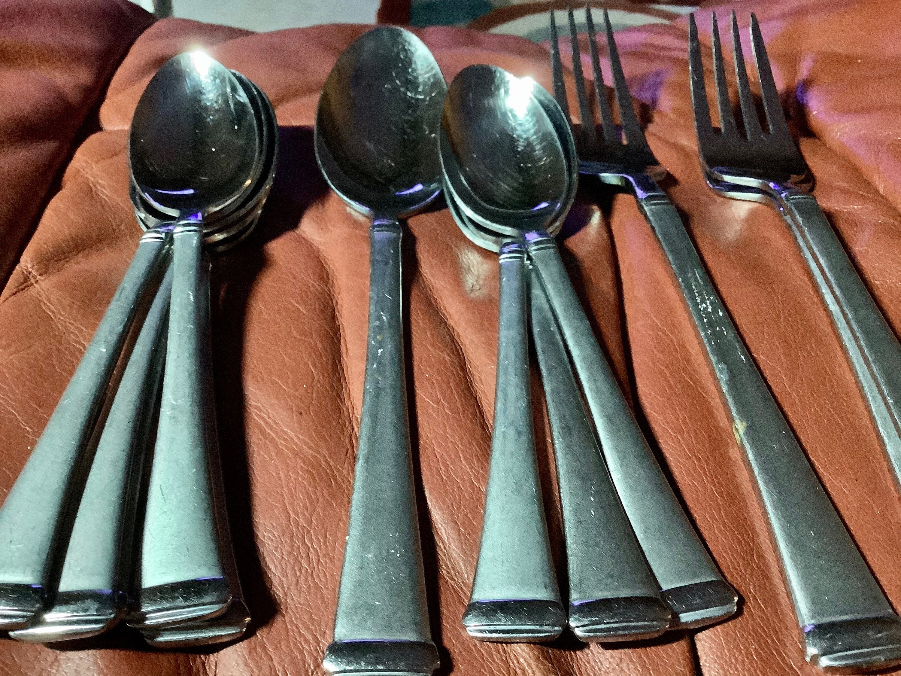 Vintage Wallace Stainless Flatware 12 Pieces Some Etsy