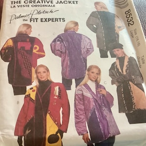 McCalls 8532 Misses Lined or Unlined Jacket Patterns | Size 16-18 | Uncut as pictured