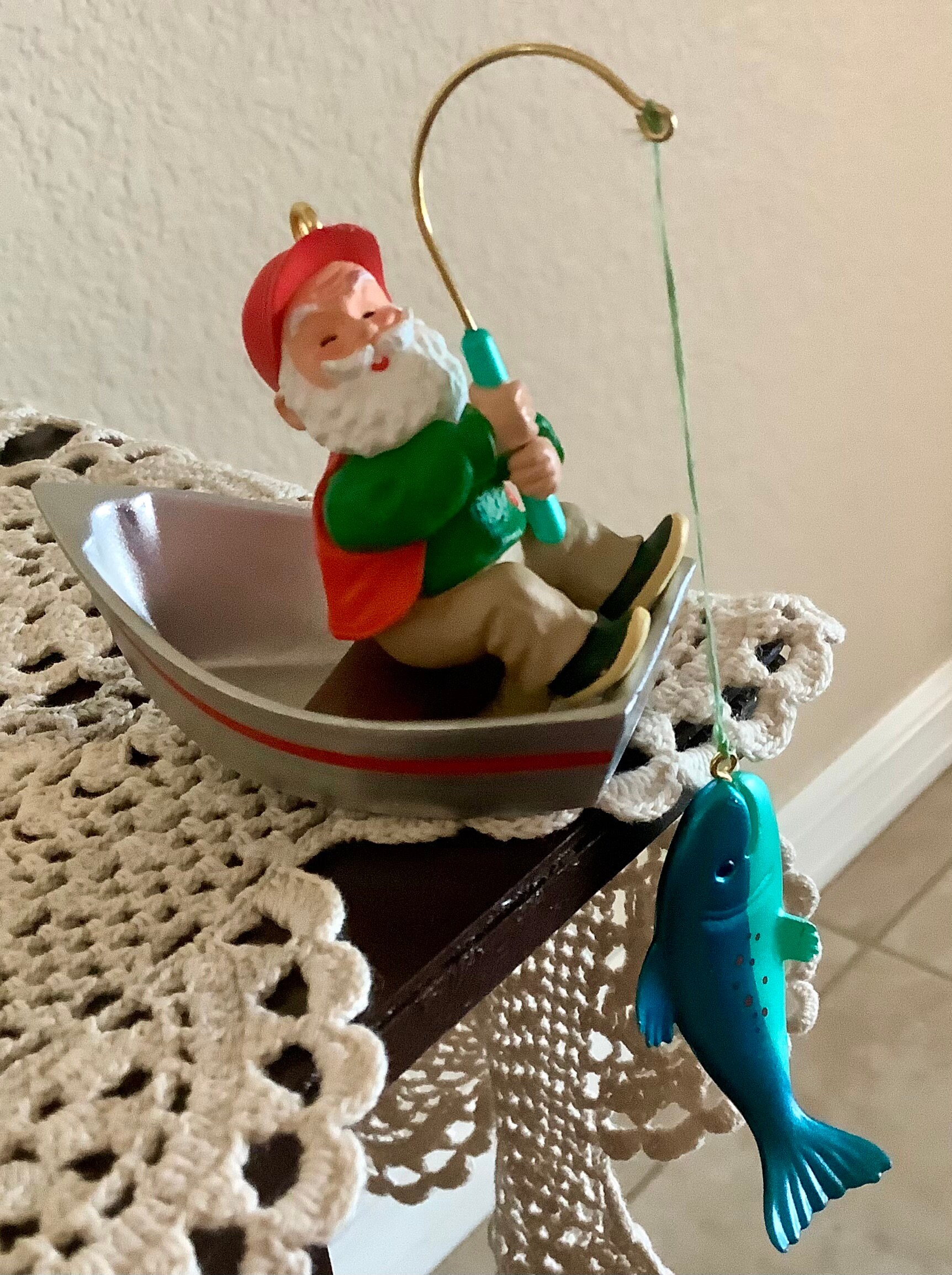 Norman Rockwell 1979 David Grossman Design Santa Ornament | 3.5