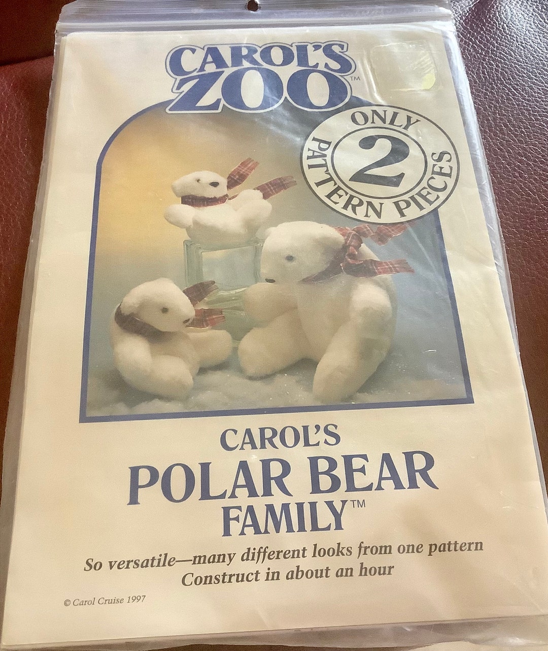 Carols Zoo Polar Bear Family Pattern With Only 2 Pattern Etsy