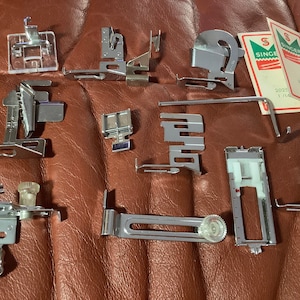 Vintage Singer Sewing Machine Attachments and Feet | 14 pieces | Used Condition | Part # 160809