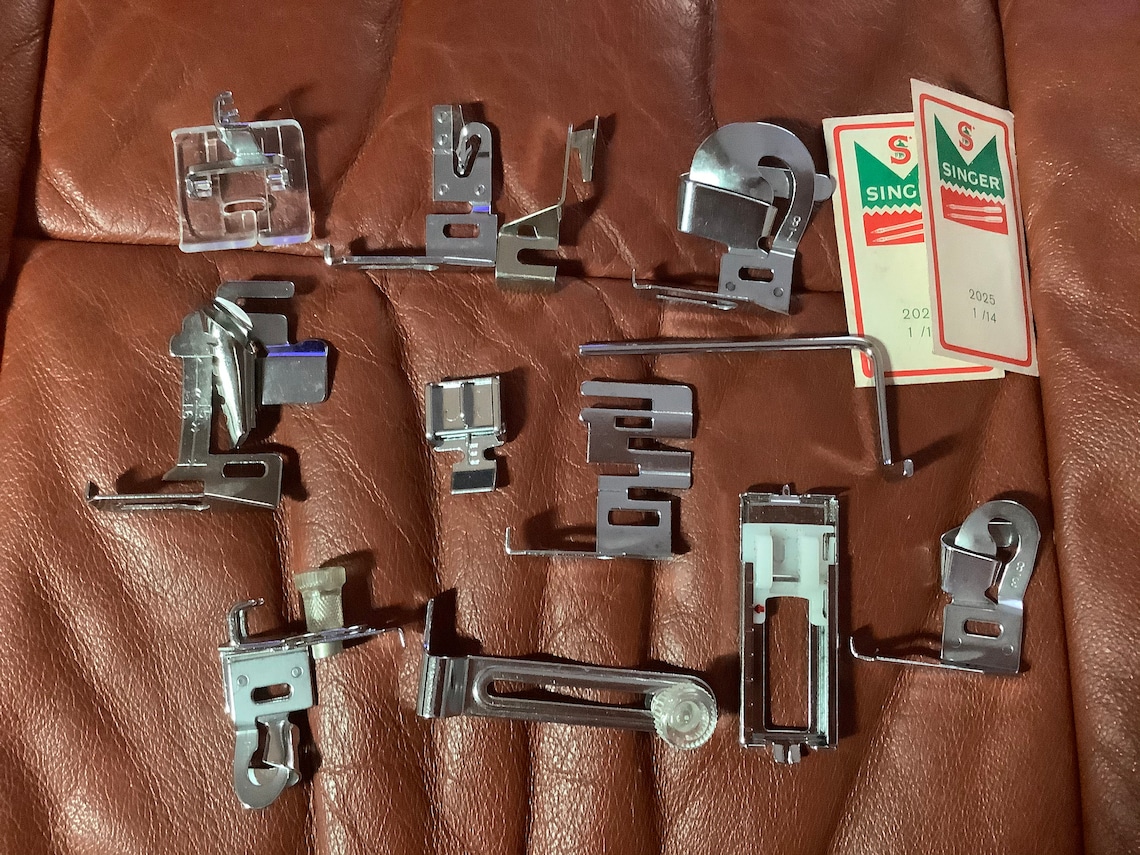 Vintage Singer Sewing Machine Attachments and Feet 14 Pieces Etsy