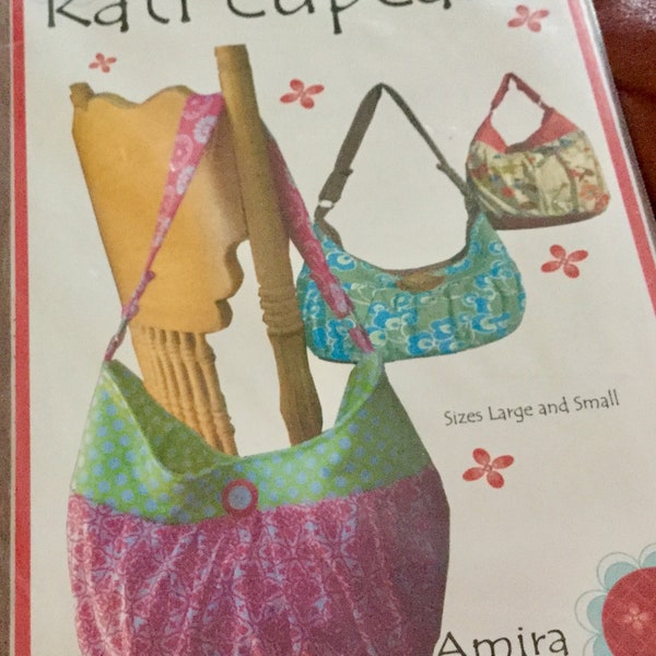 Kati Cupcake Amira Bag Pattern | large and small bag, uncut