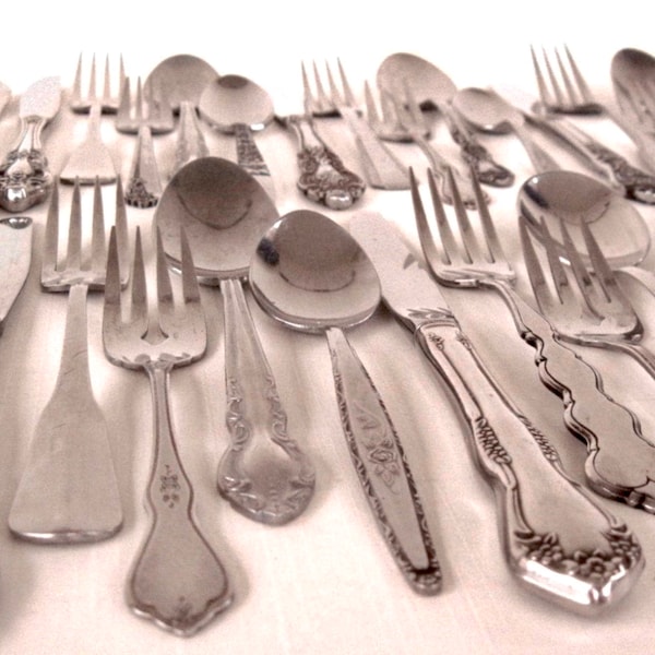 Mismatched Flatware Etsy