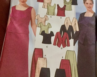 Simplicity 5973 | Womens Evening Jacket Skirts Tops Pattern | Size 18w-24w | uncut | Fancy dress