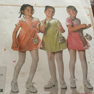 Simplicity 7493 |  Childs Knit Dress and Purse | Size 3-6 | uncut