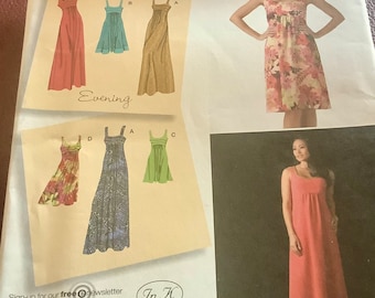 Simplicity 2882 Misses Petite Dress in 3 Lengths with Bodice Variations | Size 6-14 Uncut pattern