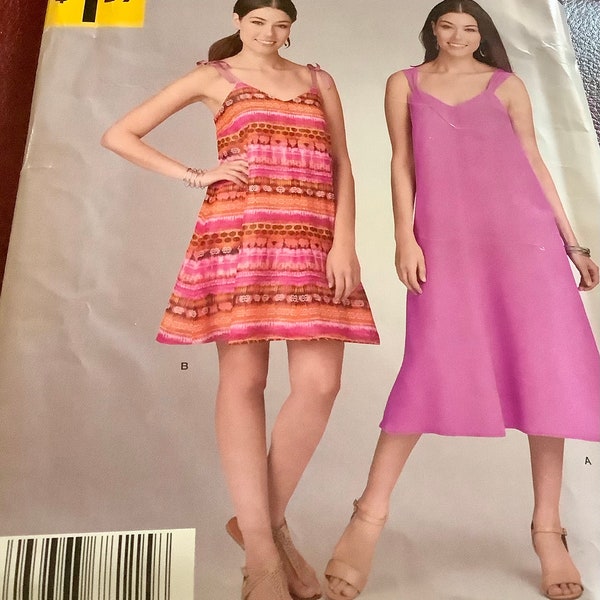 Simplicity 8115 Summer Dress in 2 Lengths Pattern, Size 8-18, Sleeveless Dress, Uncut Excellent condition