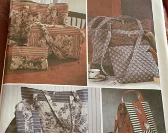 Simplicity 9779 | Tote Bags In 3 Sizes | Uncut | Woven fabrics | Back pack, purse, cosmetic bag