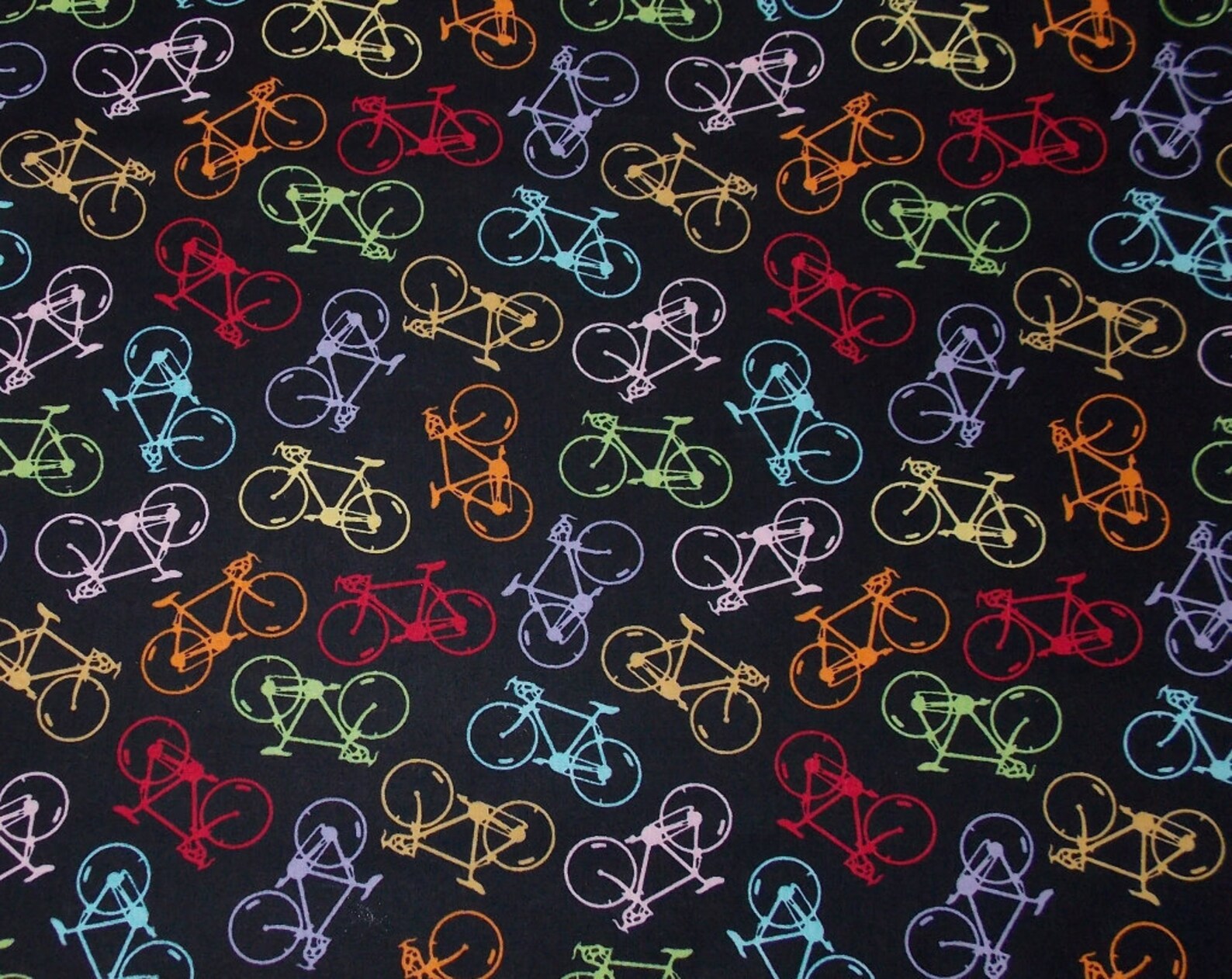 Classic Bicycle Fabric By The Yard | Etsy