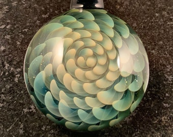 Glass Fume Implosion pendant ---Majestic Glass Arts ---