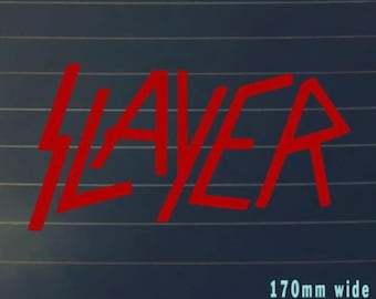 Slayer  style car sticker Bumper Decal Band Rock Vinyl metal 80s 90s