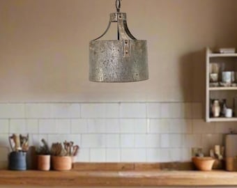 Vintage Metal Chandelier Farmhouse Chandelier Hallway Chandelier Vintage Decorative Metal Decor Housewarming Gift