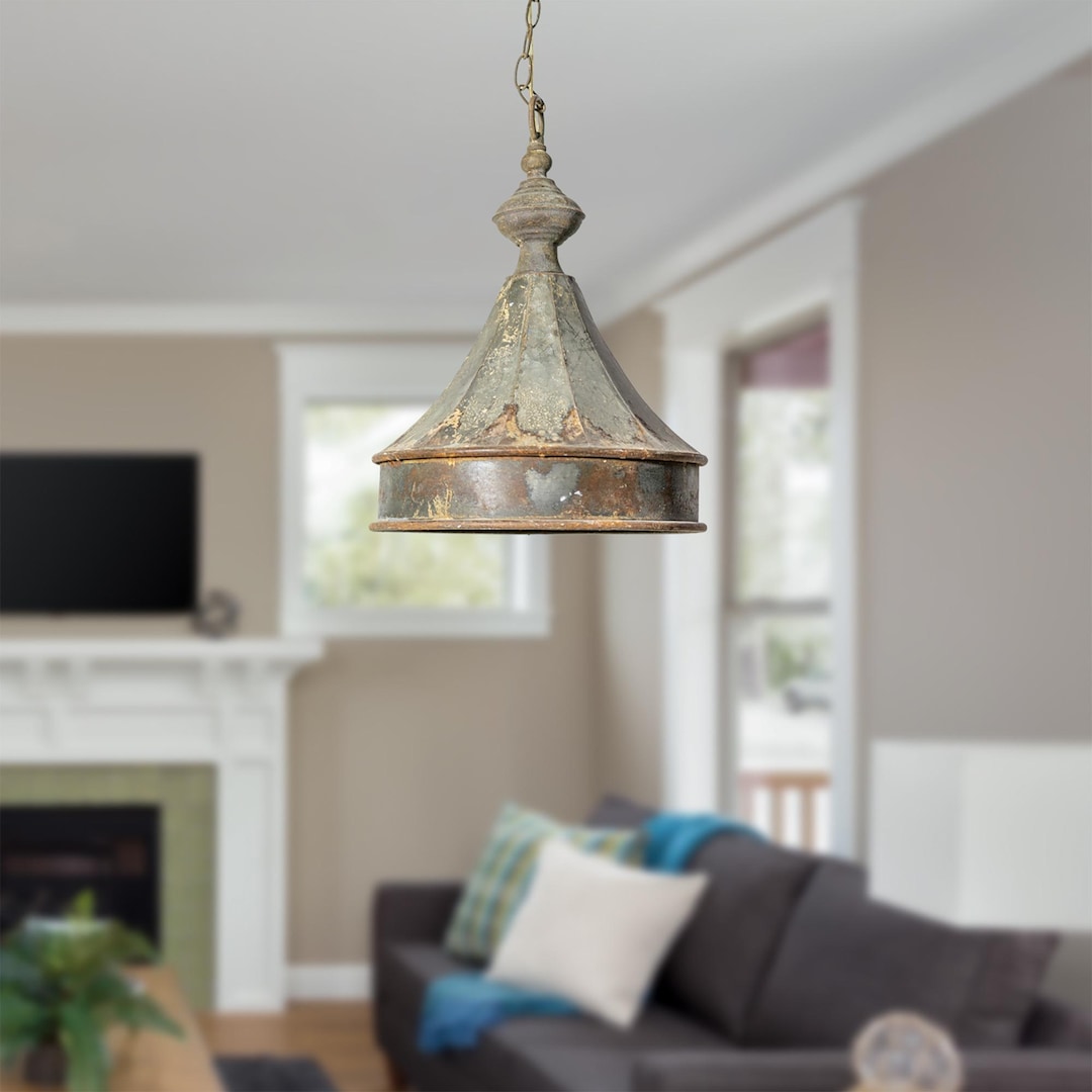 Vintage Metal Pendant Light Industrial Cone Chandelier Suitable for ...