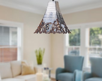 Retro metallhänglampa Industriell pendellampa Rustik dekorativ lampa Köksö Pendellampa med åldern finish Heminredningslampa