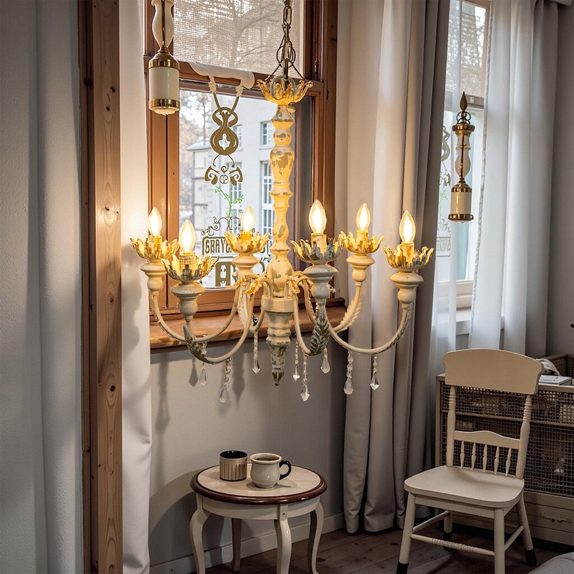 Metal Chandeliers, Antique Chandeliers, Leaf Decorative Chandeliers, Rustic Chandeliers, Home Decor, Shabby Chic Decor