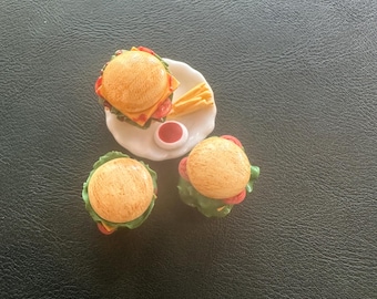 1Pcs Combo Miniature bake, miniatures fruit, miniature dollhouse, polymer clay food model, mini food model for dolls, mini bake