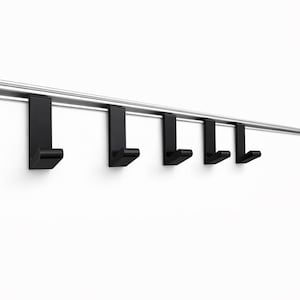 Einhängehaken Set Schwarz für Alu Profilleiste Camper Häfele Dethleffs Bürstner Crosscamp