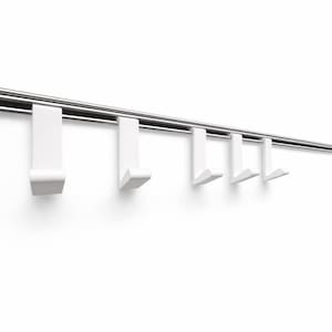 Einhängehaken Set Weiß für Alu Profilleiste Camper Häfele Dethleffs Bürstner Crosscamp