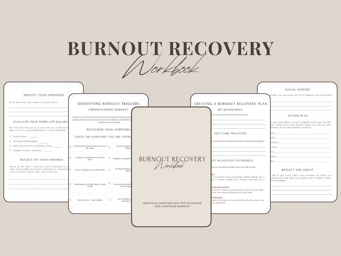 Ultimate Burnout Recovery Planner & Workbook: Structured Guide for ...