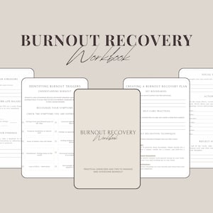Ultimate Burnout Recovery Planner & Workbook: Structured Guide for Recognizing, Managing, and Recovering from Burnout